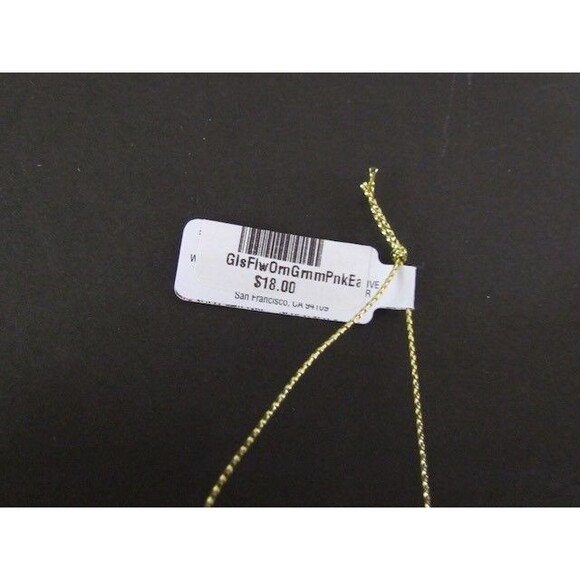 West Elm Glass Flower Ornaments Set 3 White Orange Pink Large NEW - Picture 5 of 11